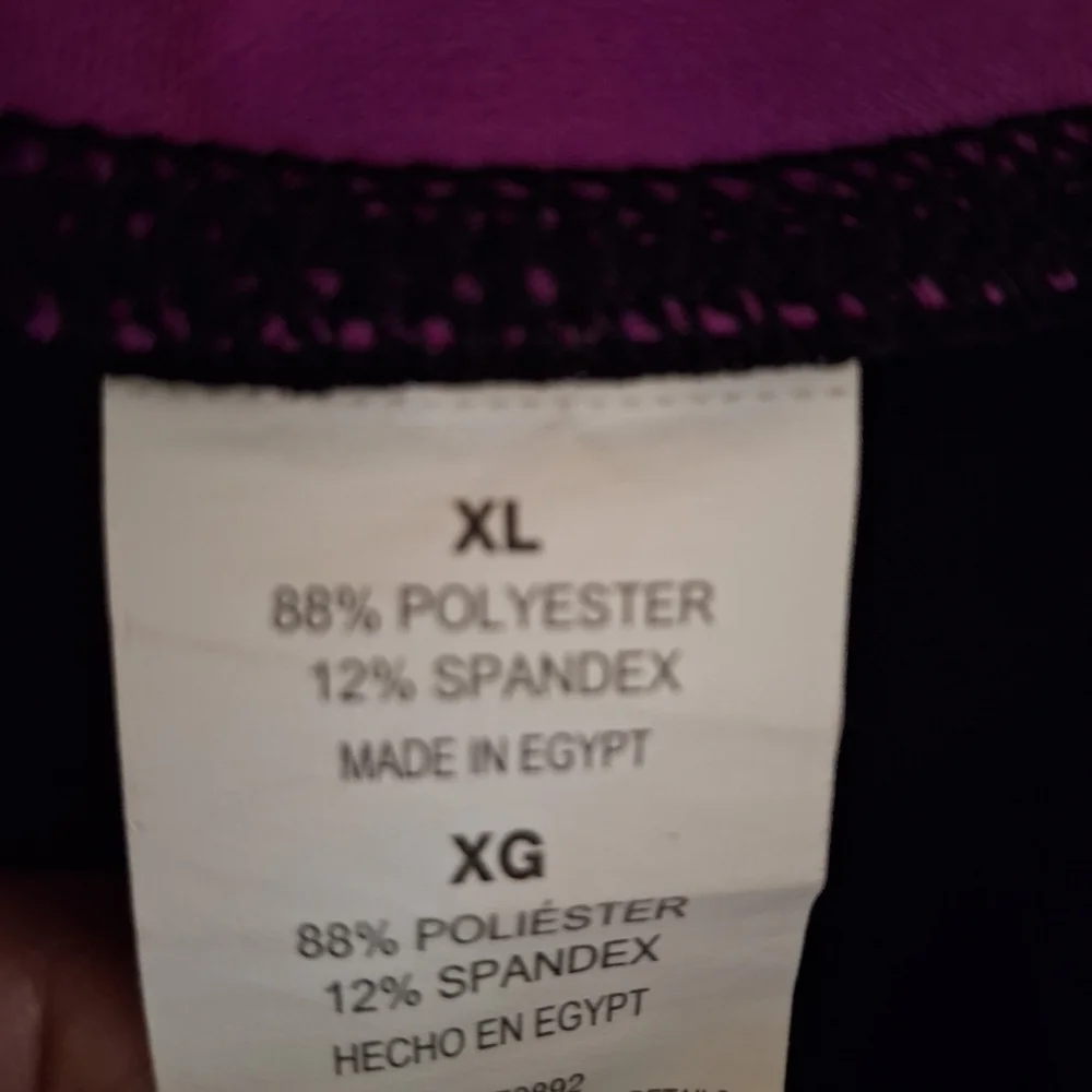 Impact By Jillian Michaels Women's Purple And Black Cropped Leggings